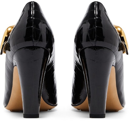 (W) Bottega Veneta Stiletto Kulit 'Fashion Chunky Hitam' 716146V1TR03264 Details for (W) Bottega Veneta Stiletto Kulit 'Fashion Chunky Hitam' 716146V1TR03264