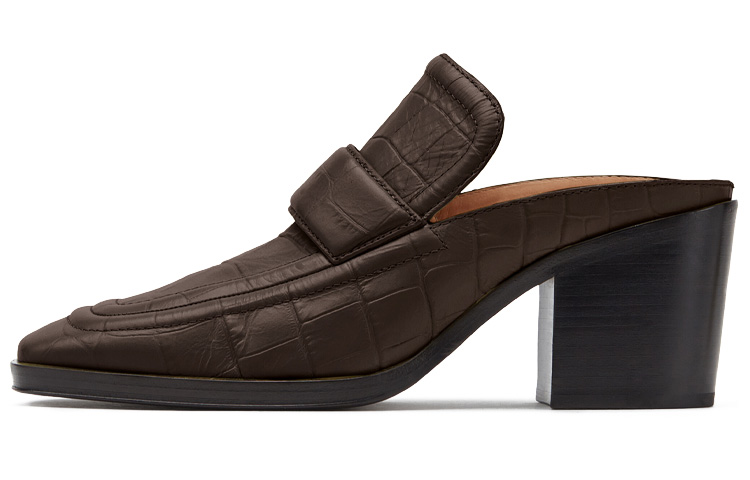 (W) Bottega Veneta Mules 'Dark Chocolate'