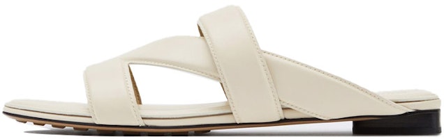 (Women) Bottega Veneta Open Toe Chunky Heel Slide 'Beige' 651374VBSL09031 (Women) Bottega Veneta Open Toe Chunky Heel Slide 'Beige' 651374VBSL09031