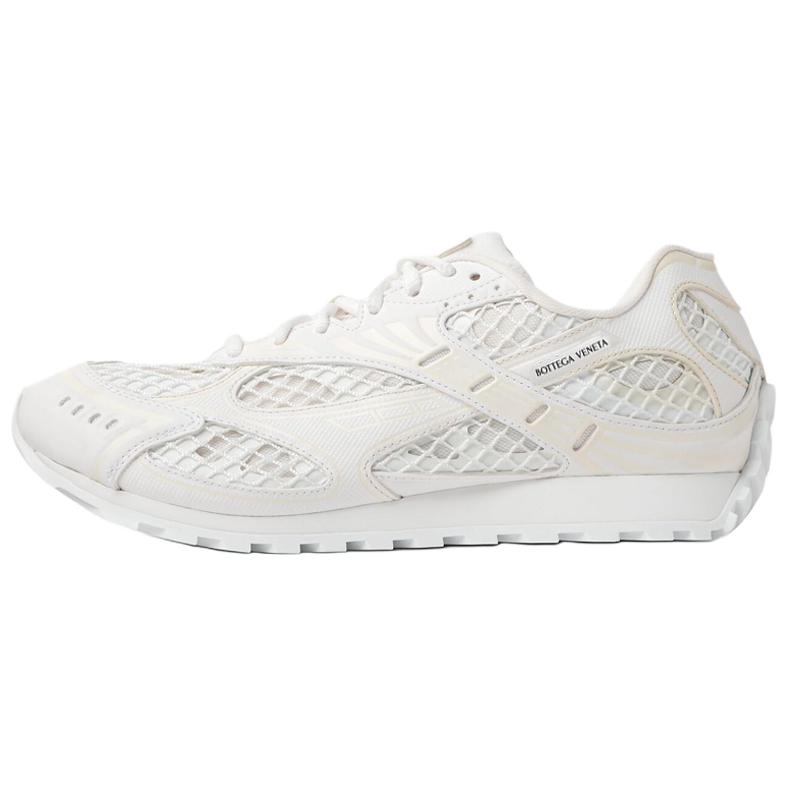 (Women) Bottega Veneta Orbit Mesh White Low-Top Sneakers Casual Running Shoes 755915V2X409013