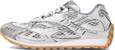 (Women) Bottega Veneta Orbit Silver White 755915V2X401425 (Women) Bottega Veneta Orbit Silver White 755915V2X401425