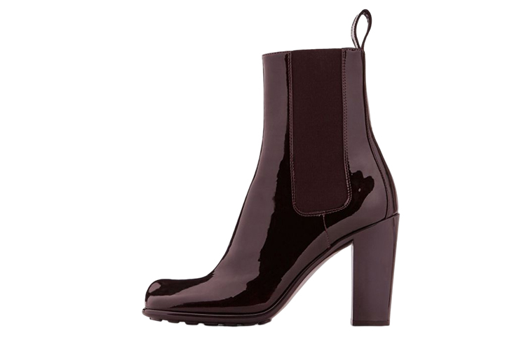 (Women) Bottega Veneta Patent Leather Ankle Boot Brown 684511V1AP06088