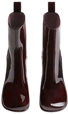 Bottega Veneta葆蝶家 Storm 漆皮高跟 短筒 切爾西靴 女款 紅棕色 Order Bottega Veneta葆蝶家 Storm 漆皮高跟 短筒 切爾西靴 女款 紅棕色