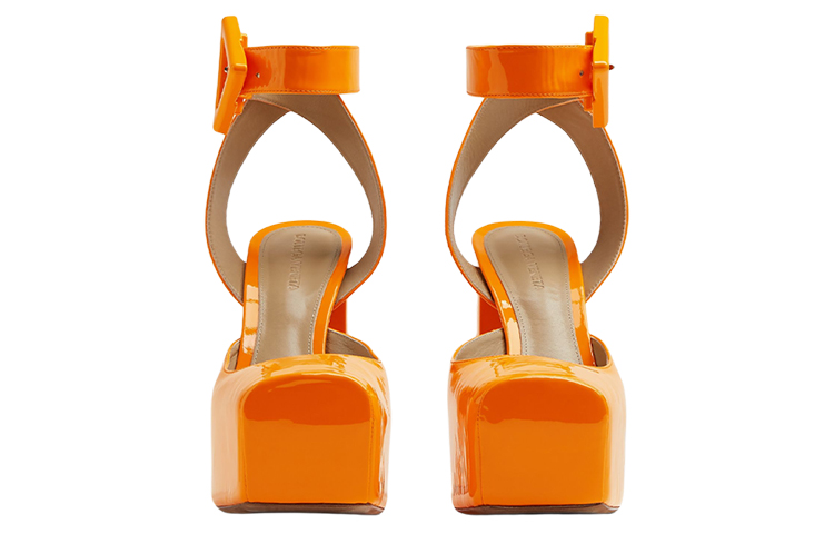 (W) Bottega Veneta Patent Leather High Heel 'Orange' 圖 2