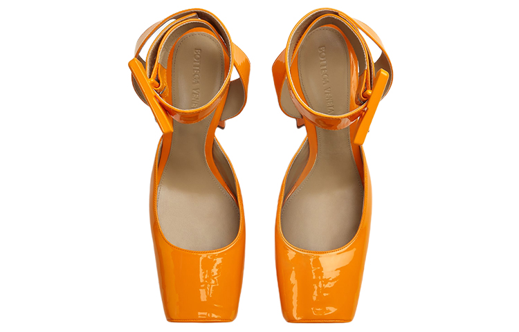 (W) Bottega Veneta Patent Leather High Heel 'Orange' 圖 3