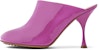 (W) Sandal Kulit Patent Bottega Veneta Merah Jambu 673780V10M05642