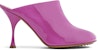 (W) Sandal Kulit Patent Bottega Veneta Merah Jambu 673780V10M05642