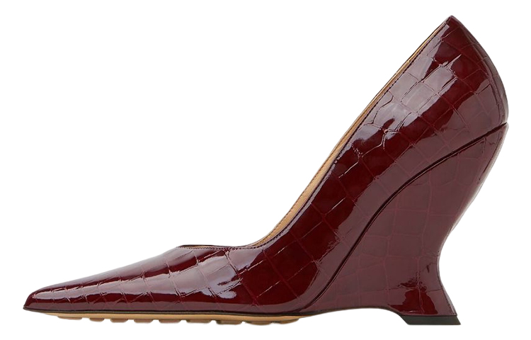 (W) Bottega Veneta Pointed Toe High Heel 'Cherry'