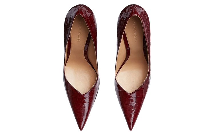 (W) Bottega Veneta Pointed Toe High Heel 'Cherry' 圖 2