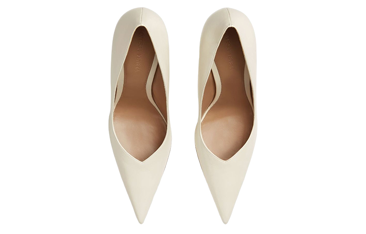 (W) Bottega Veneta Pointed Toe High Heel 'White Fashion' 圖 2