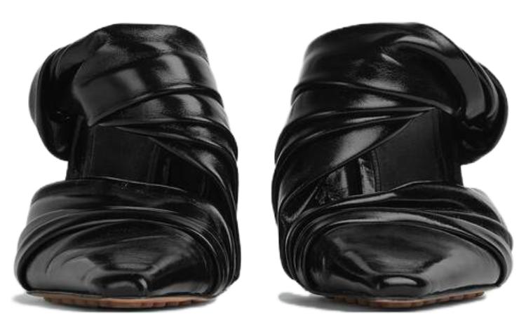 (W) Bottega Veneta Pointed Toe Mule 'Black Calfskin' 圖 2