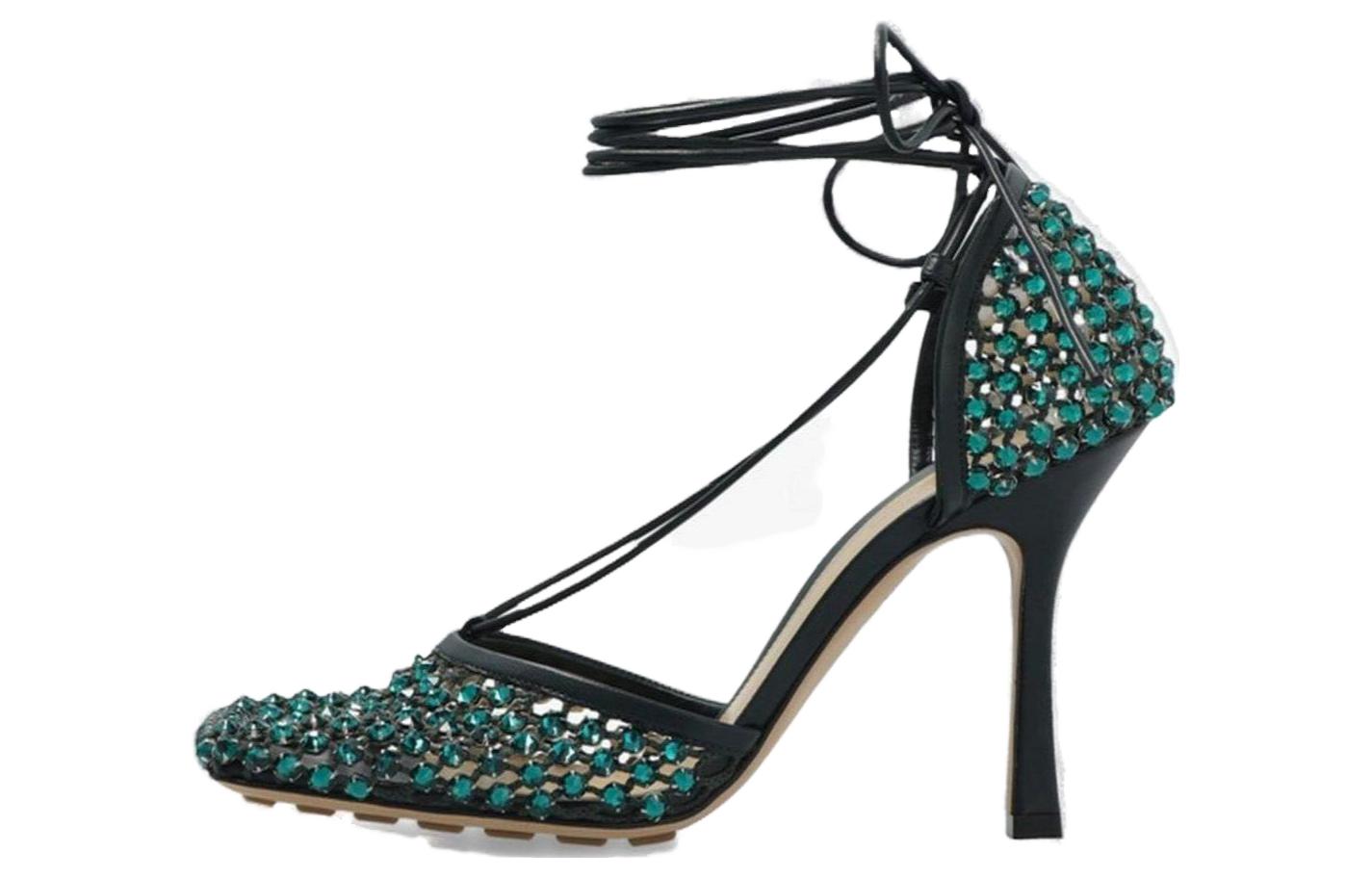 Buy (W) (女性用) ボッテガ・ヴェネタ ポインテッドトゥ スティレット 'グリーン' 667206V0GU14615 667206V0GU14615