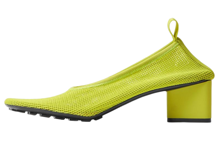 Buy (W) Bottega Veneta Tumit Tinggi Poliester 'Kuning' 689995V1NX17278