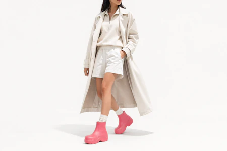 Order Bottega Veneta葆蝶家 Puddle 雨靴 橡膠 經典舒適 短靴 女款 粉色