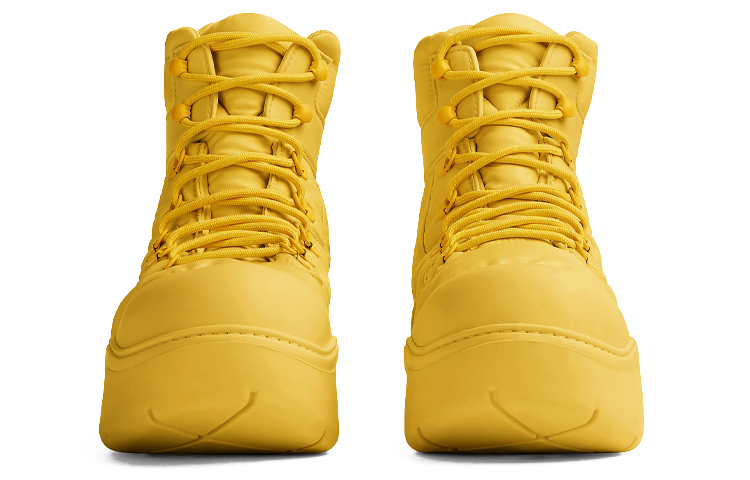 (W) Bottega Veneta Puddle Bomber 'Yellow Tech Fabric Lace-Up Ankle' 圖 4