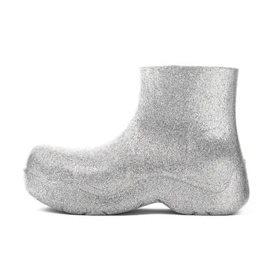 (W) Bottega Veneta Puddle Boot 'Light Grey Glitter'