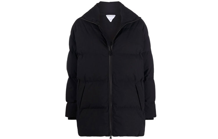 Buy (W) Chaqueta Acolchada Negra Bottega Veneta Puffer Down. 659724VKH501000