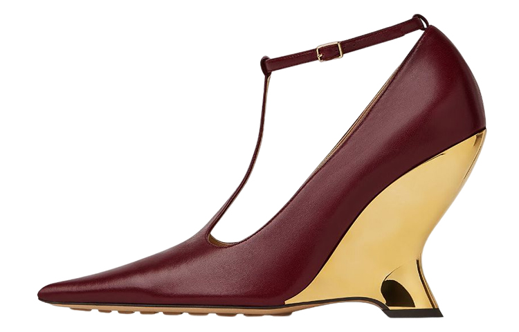 Buy (W) ボッテガ・ヴェネタ レッドレザー ポインテッドトゥ 729726V2EI02226