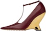 Buy (W) Bottega Veneta Punta 'Kasut Kulit Merah Hujung Runcing' 729726V2EI02226