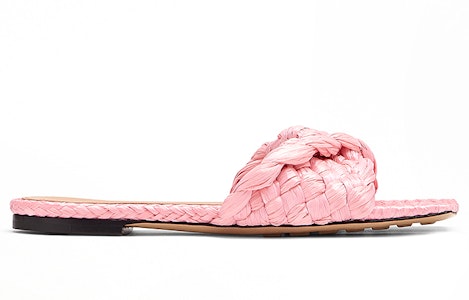 (Women) Bottega Veneta Raffia Stretch Flat Sandals Blossom 652860V0GM05657 Order (Women) Bottega Veneta Raffia Stretch Flat Sandals Blossom 652860V0GM05657