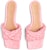 (Women) Bottega Veneta Raffia Stretch Flat Sandals Blossom 652860V0GM05657