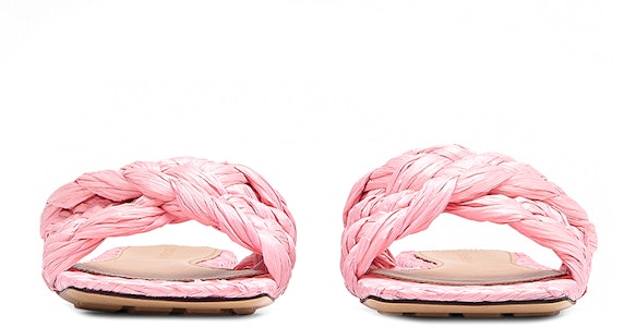 (Women) Bottega Veneta Raffia Stretch Flat Sandals Blossom 652860V0GM05657 Shop (Women) Bottega Veneta Raffia Stretch Flat Sandals Blossom 652860V0GM05657