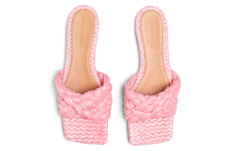 Shop (W) Sandalias Planas Bottega Veneta Raffia Stretch Blossom. 652860V0GM05657