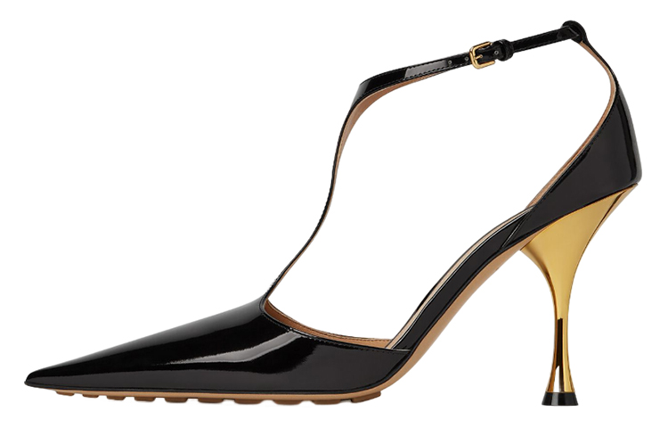 (Women) Bottega Veneta Rocket 'Black Pointed Buckle Stiletto' 740457V2VK01000