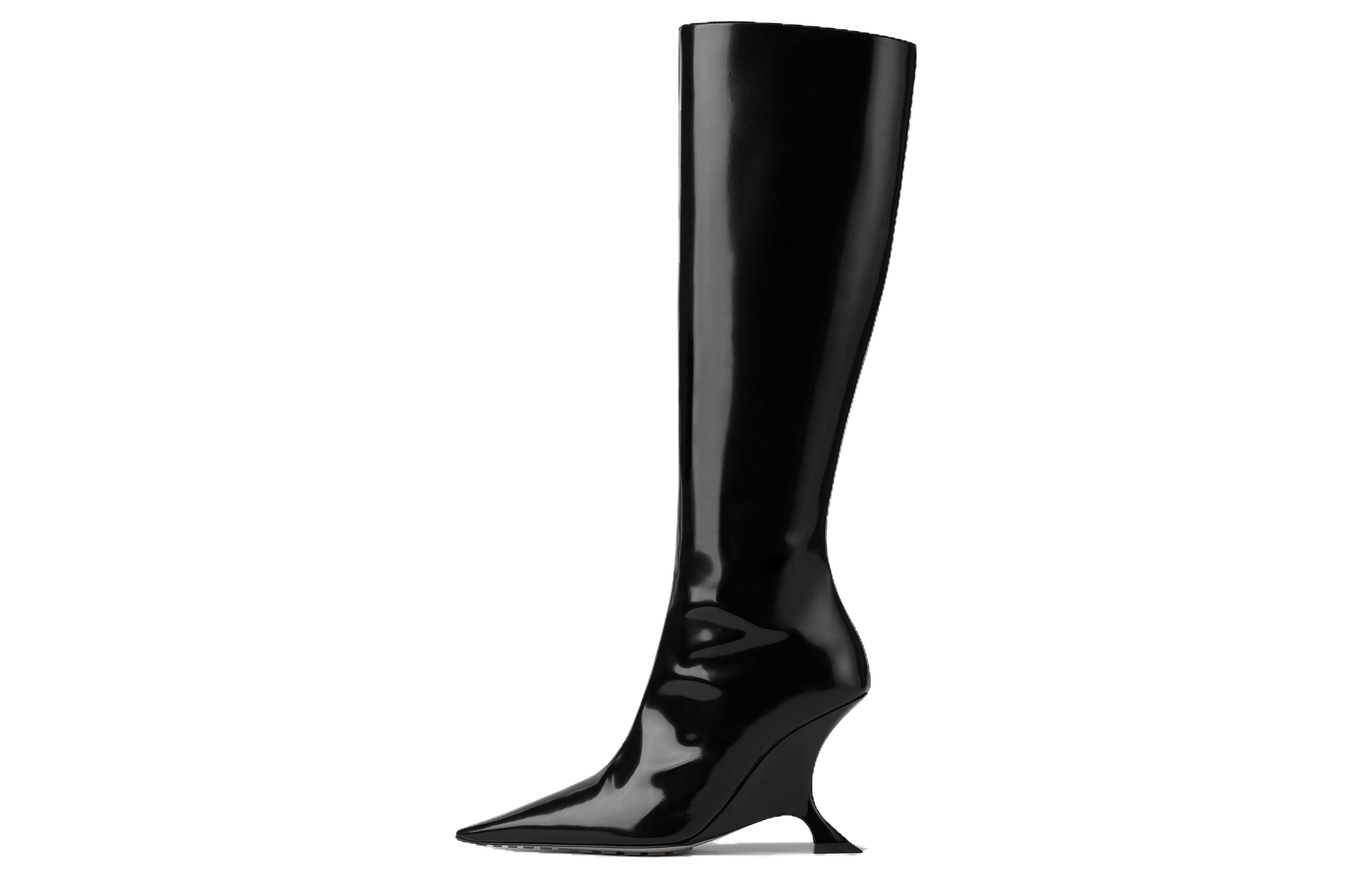 (Women) Bottega Veneta Rocket High Boot 'Black Leather Zip Detail' 763830V28R01000