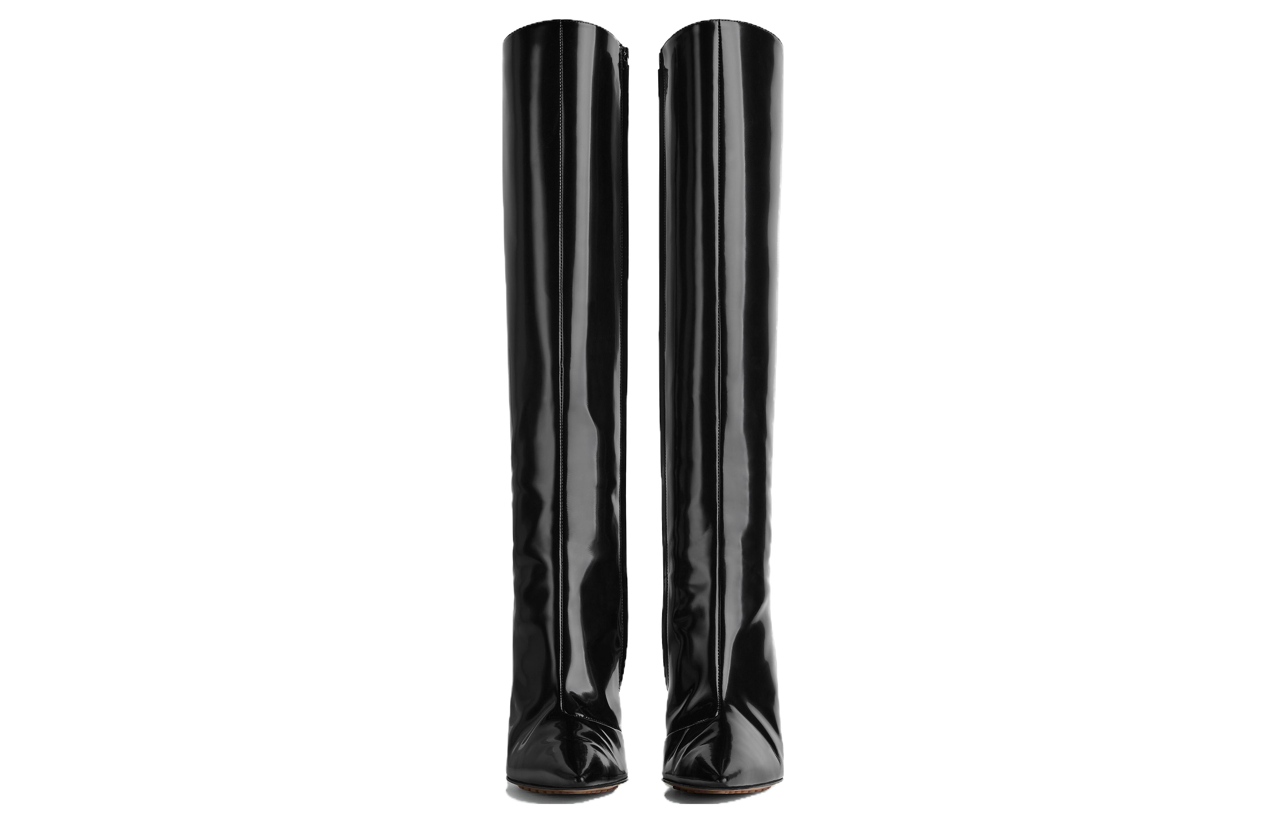 (W) Bottega Veneta Rocket High Boot 'Black Leather Zip Detail' 圖 2