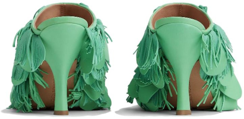 (Women) Bottega Veneta Round-Toe High Heel Mules 'Green Leather' 763781VBSD03978 Purchase (Women) Bottega Veneta Round-Toe High Heel Mules 'Green Leather' 763781VBSD03978
