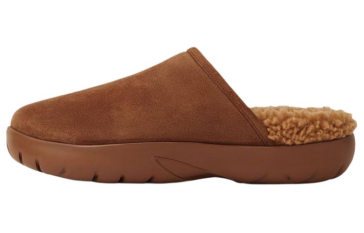 (Women) Bottega Veneta Round-Toe Leather Platform Mule 'Brown' 775351V1NY17665