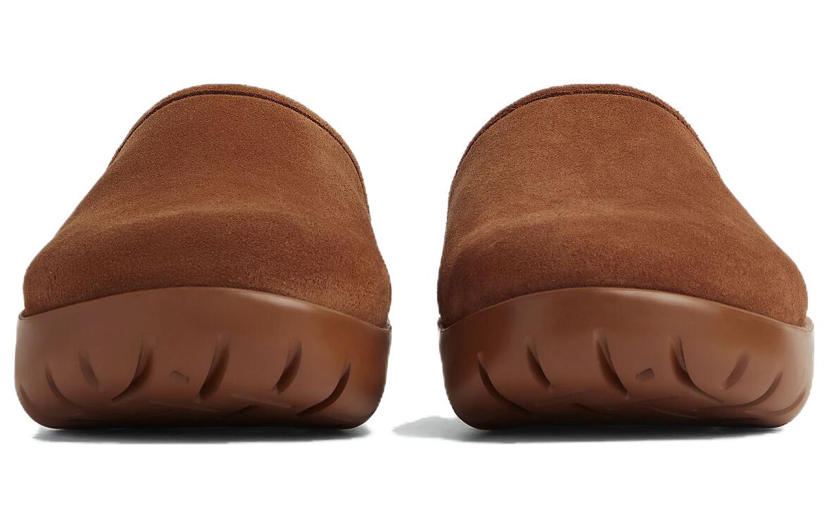 Lookbook Bottega Veneta葆蝶家 皮革 圓頭套腳厚底 包頭拖鞋 3.5cm 女款 棕色
