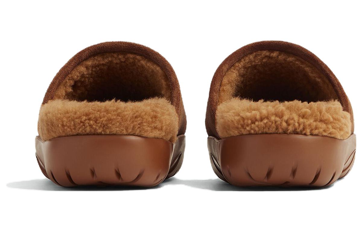 Shop Bottega Veneta葆蝶家 皮革 圓頭套腳厚底 包頭拖鞋 3.5cm 女款 棕色