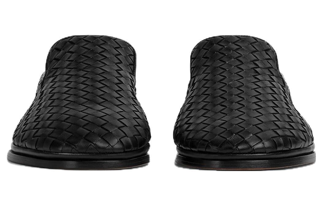 (W) Bottega Veneta Round-Toe Slip-On 'Black Leather' 圖 2