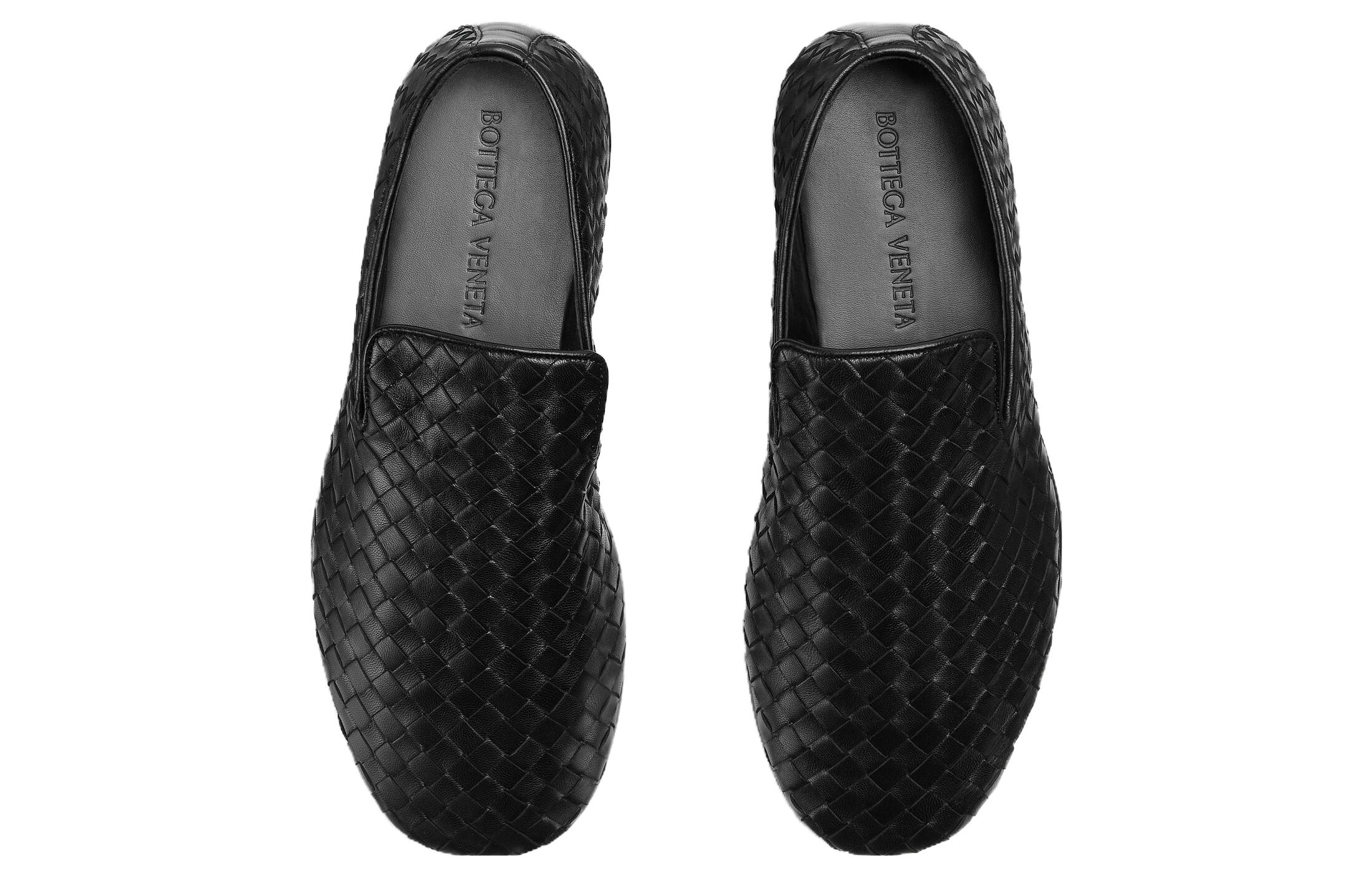 (W) Bottega Veneta Round-Toe Slip-On 'Black Leather' 圖 3