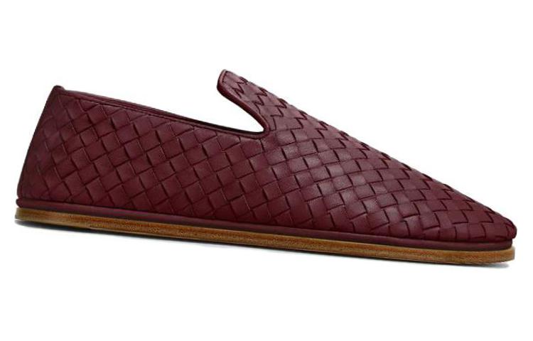 Order (W) Bottega Veneta Sepatu Slip-On Ujung Bulat 'Burgundy' 735982V2ED02240