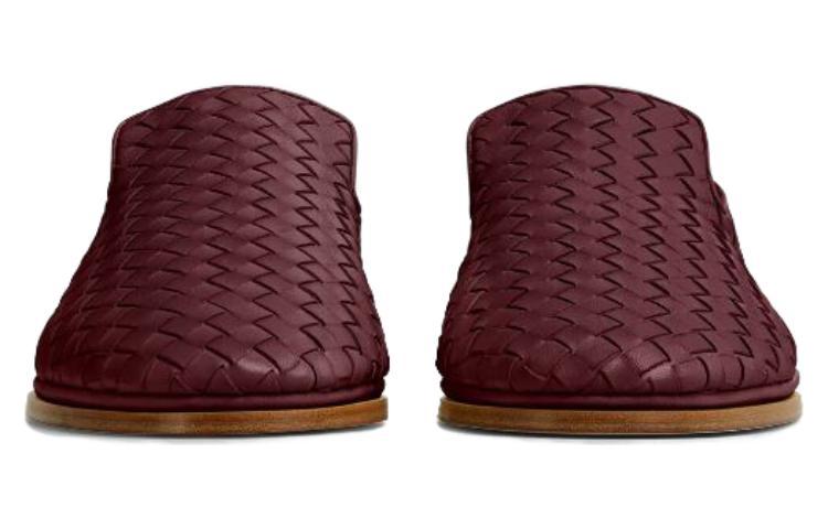 Lookbook (W) Bottega Veneta Sepatu Slip-On Ujung Bulat 'Burgundy' 735982V2ED02240