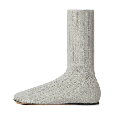 (W) Bottega Veneta Round Toe Ankle Boot 'Grey'