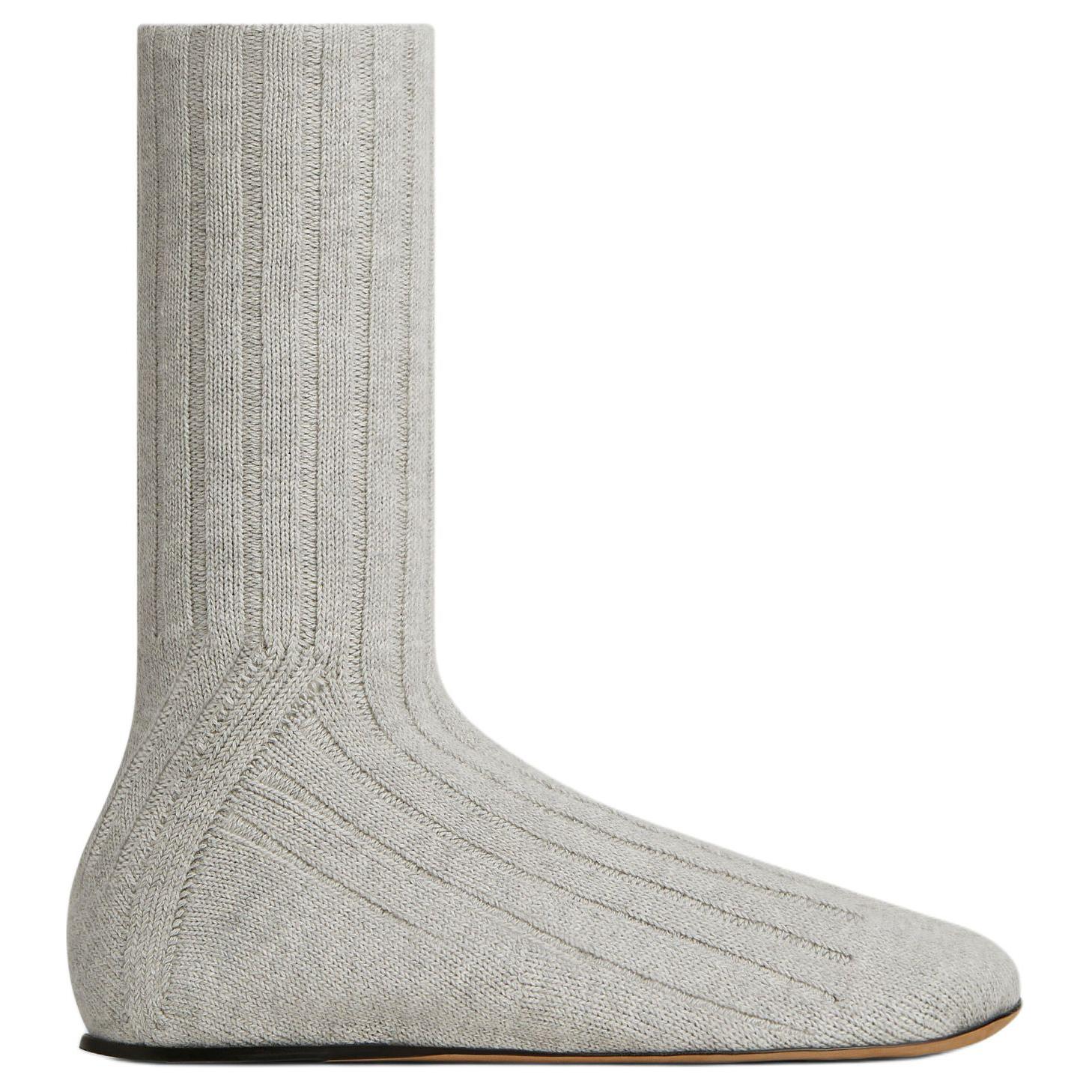 (W) Bottega Veneta Round Toe Ankle Boot 'Grey' 圖 2