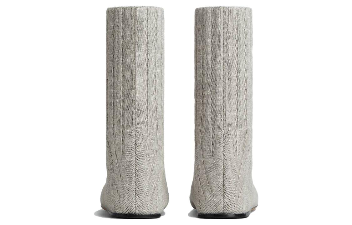 (W) Bottega Veneta Round Toe Ankle Boot 'Grey' 圖 4