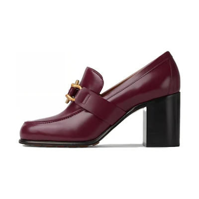(W) Bottega Veneta Round Toe Block Heel 'Reddish Brown'