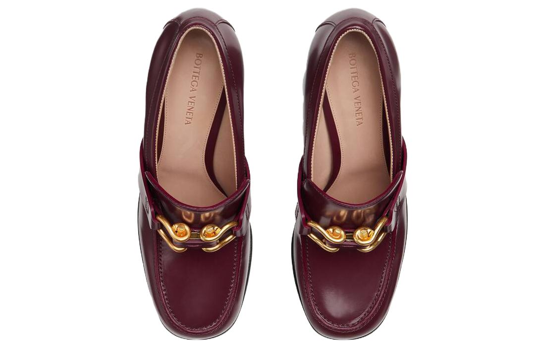 Shop (W) 葆蝶家圆头粗跟鞋“红棕色” 754301V2JB02240