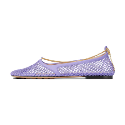 (W) Bottega Veneta Round Toe Flats 'Purple'