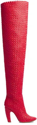 (W) Bottega Veneta Ronde Neus Hoge Hak Overknee Laarzen ''Rood'' 756275V2EH05811 Order (W) Bottega Veneta Ronde Neus Hoge Hak Overknee Laarzen ''Rood'' 756275V2EH05811