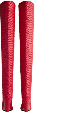(W) Bottega Veneta Ronde Neus Hoge Hak Overknee Laarzen ''Rood'' 756275V2EH05811 Shop (W) Bottega Veneta Ronde Neus Hoge Hak Overknee Laarzen ''Rood'' 756275V2EH05811