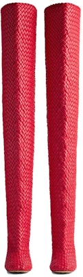 (W) Botas Altas de Tacón Alto y Punta Redonda Bottega Veneta 'Rojo' 756275V2EH05811 Lookbook (W) Botas Altas de Tacón Alto y Punta Redonda Bottega Veneta 'Rojo' 756275V2EH05811