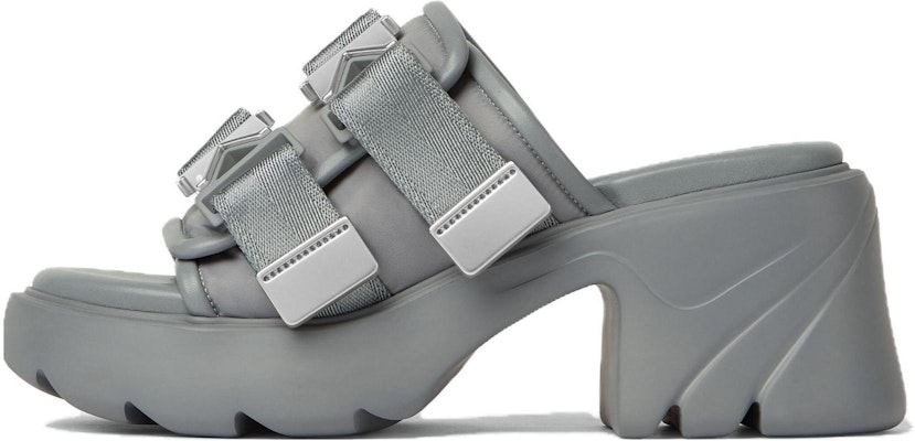 (Women) Bottega Veneta Round Toe High Heel Slide 'Grey' 690033V0DS21268 Buy (Women) Bottega Veneta Round Toe High Heel Slide 'Grey' 690033V0DS21268