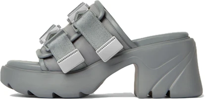 (Women) Bottega Veneta Round Toe High Heel Slide 'Grey' 690033V0DS21268 (Women) Bottega Veneta Round Toe High Heel Slide 'Grey' 690033V0DS21268