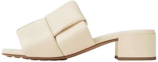 (Women) Bottega Veneta Round Toe Open Back Flat Mules 'Ivory' 763859VBSD09031 (Women) Bottega Veneta Round Toe Open Back Flat Mules 'Ivory' 763859VBSD09031